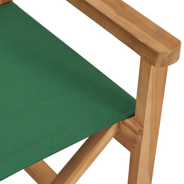 Grote foto vidaxl chaise pliable de metteur en sc ne bois de teck solid tuin en terras tuinmeubelen