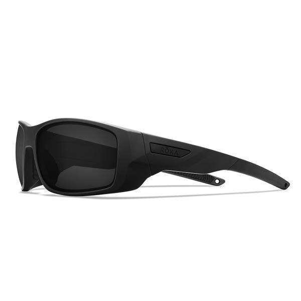 Grote foto at 1 matte black frame dark carbon polarized lens roka kleding heren sportkleding