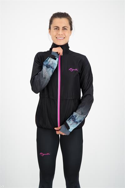 Grote foto marble dames hardloop jack zwart grijs roze sport en fitness loopsport en atletiek