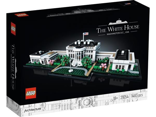 Grote foto lego architecture 21054 het witte huis kinderen en baby duplo en lego