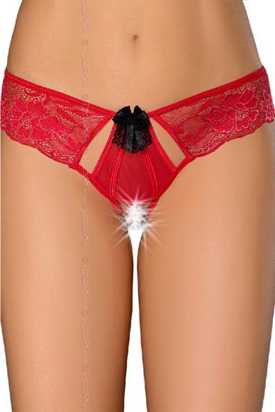 Grote foto rode string met open kruis maat s kleding dames ondergoed