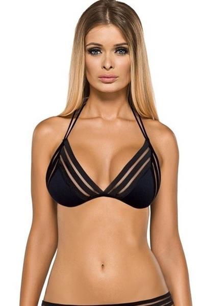 Grote foto triangel bikini top zwart maat 38 kleding dames badmode en zwemkleding