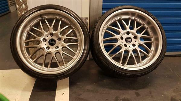 Grote foto 19 dotz breedset et 20 naaf 74.1 bmw e39 e60 auto onderdelen banden en velgen