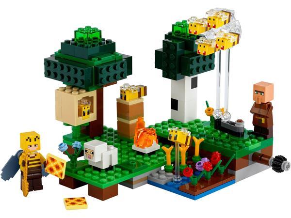 Grote foto lego minecraft 21165 de bijenhouderij kinderen en baby duplo en lego