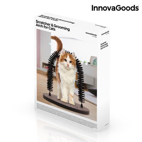 Grote foto innovagoods krabpaal en massageboog voor katten dieren en toebehoren overige