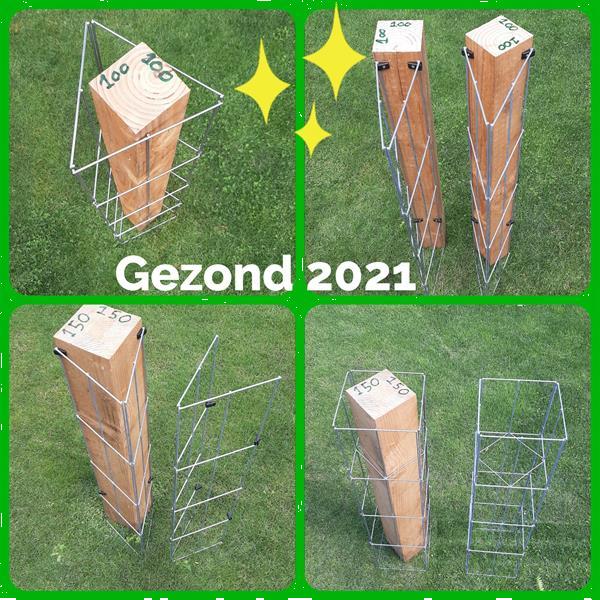 Grote foto draadrekken voor staanders van overkappingen. tuin en terras veranda en overkappingen