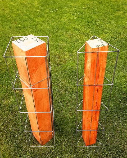 Grote foto draadrekken voor staanders van overkappingen. tuin en terras veranda en overkappingen