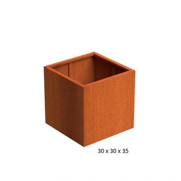 Grote foto cortenstaal plantenbakken tuin en terras bloembakken