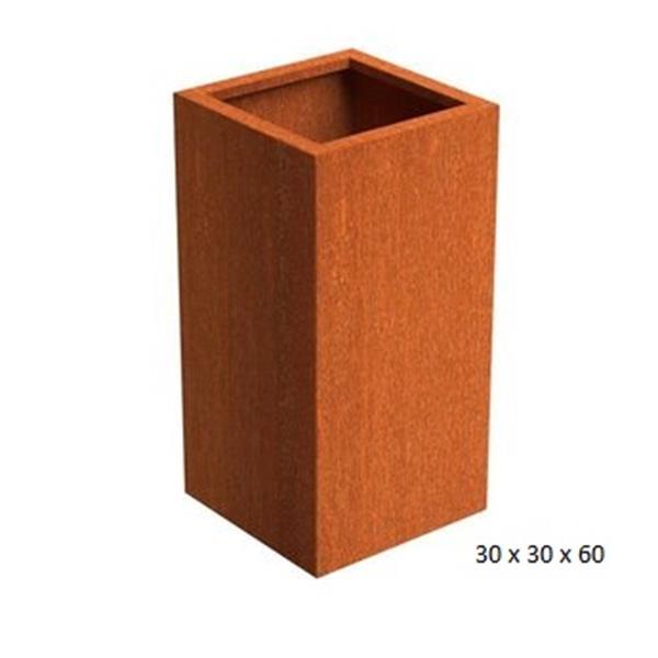 Grote foto cortenstaal plantenbakken tuin en terras bloembakken