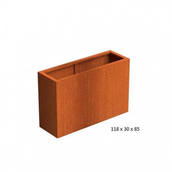 Grote foto cortenstaal plantenbakken tuin en terras bloembakken