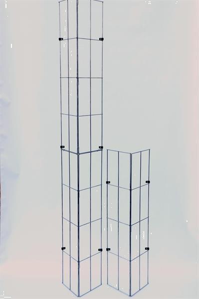 Grote foto klimplanten tegen de schutting tuinscherm muur tuin en terras hekken en schuttingen