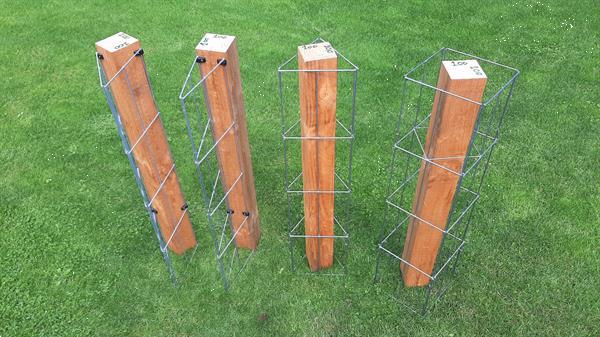 Grote foto klimplanten tegen de schutting tuinscherm muur tuin en terras hekken en schuttingen