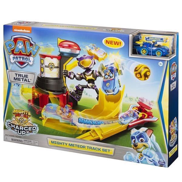 Grote foto paw patrol true metal baanset mighty meteor kinderen en baby poppen