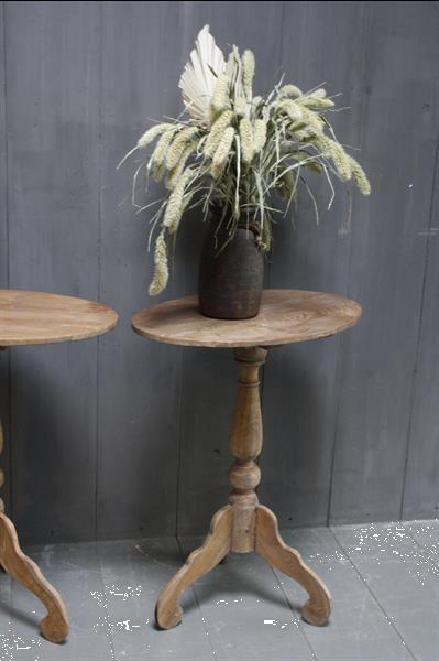 Grote foto wijntafel ovaal oud hout h75 x b60 x d43 cm huis en inrichting eettafels