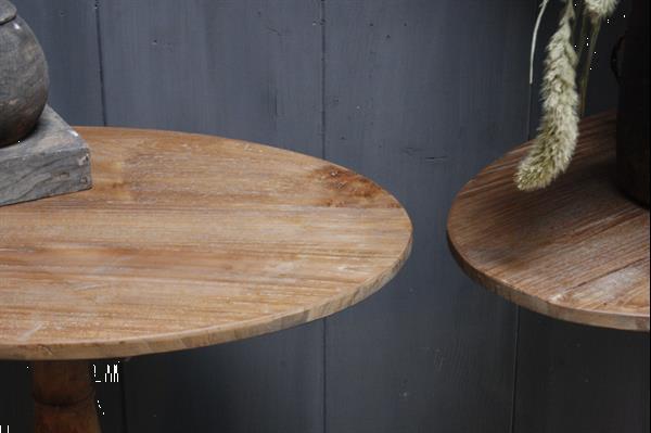 Grote foto wijntafel ovaal oud hout h75 x b60 x d43 cm huis en inrichting eettafels