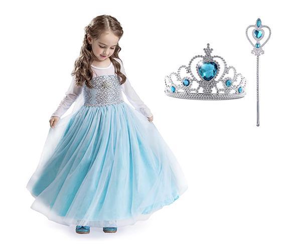 Grote foto frozen elsa jurk sleep deluxe prinsessenjurk gratis kro kleding dames verkleedkleding