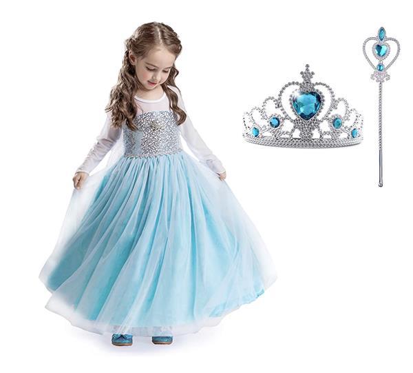 Grote foto frozen elsa jurk sleep deluxe prinsessenjurk gratis kro kleding dames verkleedkleding