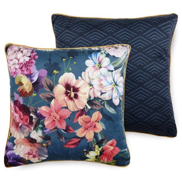 Grote foto descanso sierkussen novara 48x48 cm petrol huis en inrichting bedden