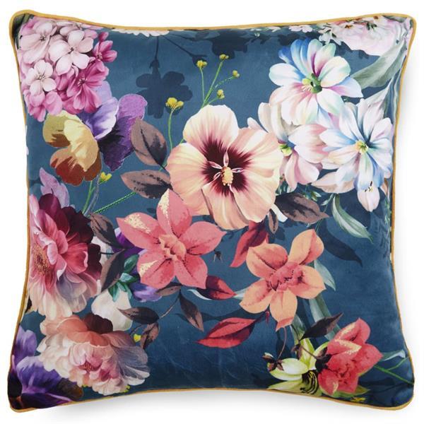 Grote foto descanso sierkussen novara 48x48 cm petrol huis en inrichting bedden