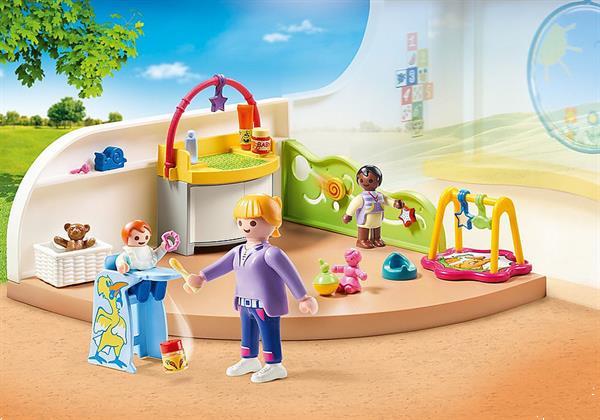 Grote foto playmobil city life 70282 peutergroep kinderen en baby duplo en lego