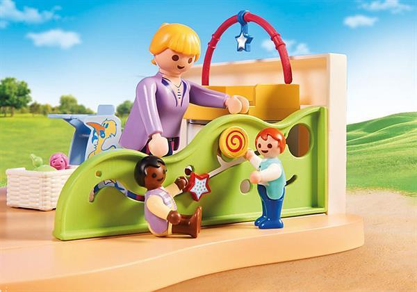 Grote foto playmobil city life 70282 peutergroep kinderen en baby duplo en lego