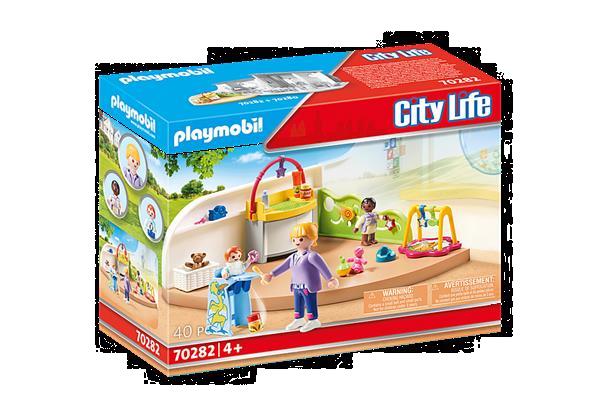 Grote foto playmobil city life 70282 peutergroep kinderen en baby duplo en lego