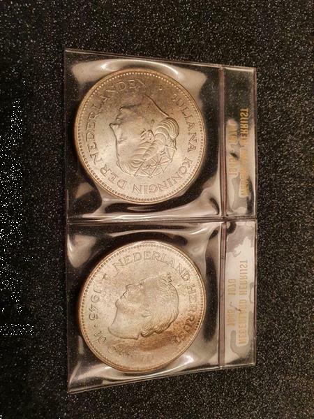 Grote foto zilveren 10 gulden munt nederland herrijst verzamelen munten nederland