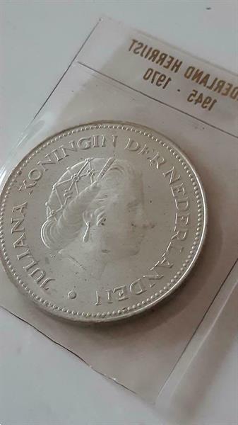 Grote foto zilveren 10 gulden munt nederland herrijst verzamelen munten nederland