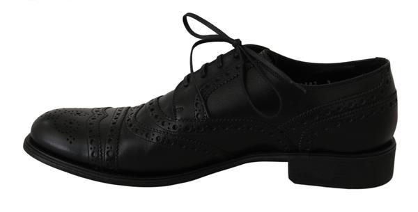 Grote foto dolce gabbana black leather wingtip oxford dress shoes eu3 kleding heren schoenen