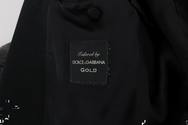 Grote foto dolce gabbana black sequined slim martini blazer it44 xs kleding heren t shirts