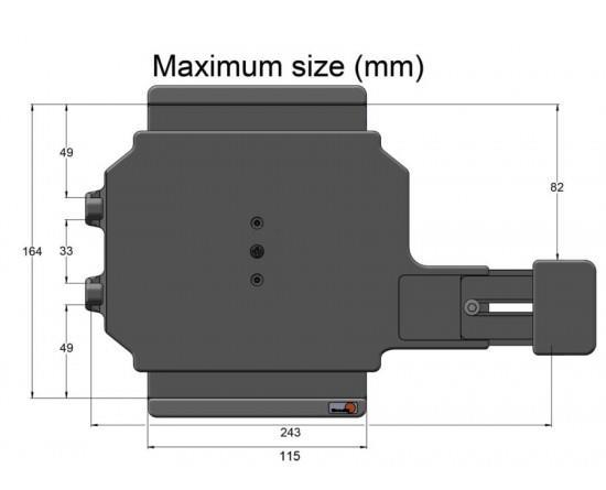 Grote foto brodit houd.uni.tablet 136 164 210 240mm met veerweerstand telecommunicatie carkits en houders