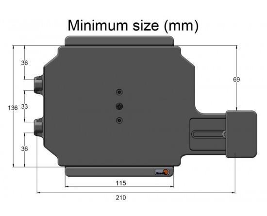 Grote foto brodit houd.uni.tablet 136 164 210 240mm met veerweerstand telecommunicatie carkits en houders