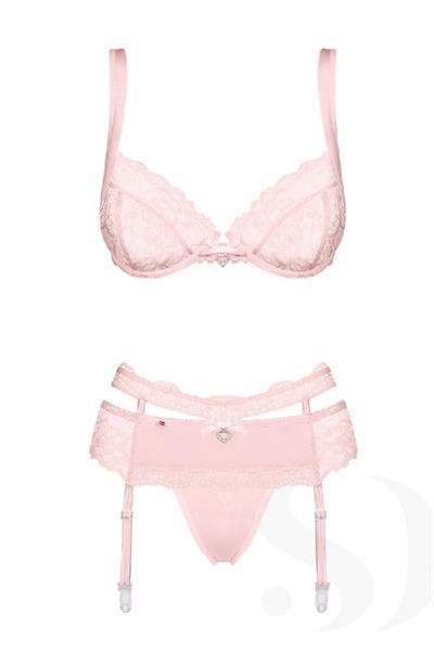 Grote foto roze lingerieset heather maat l xl kleding dames ondergoed