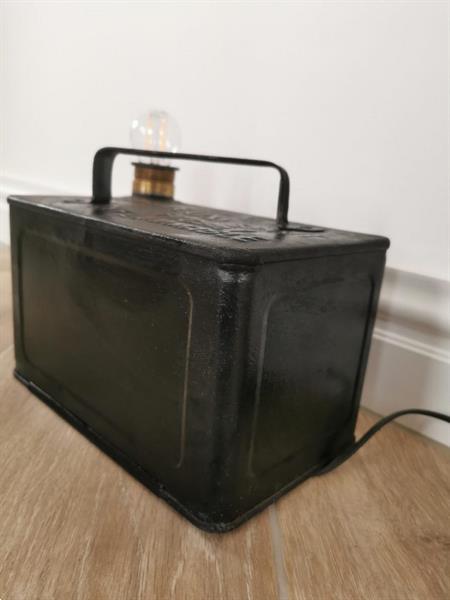Grote foto vintage petrolcan lamp antiek en kunst lampen