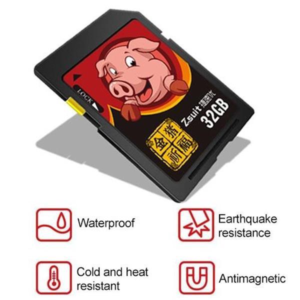 Grote foto zsuit 64gb pig blessing pattern sd memory card for driving r computers en software geheugens