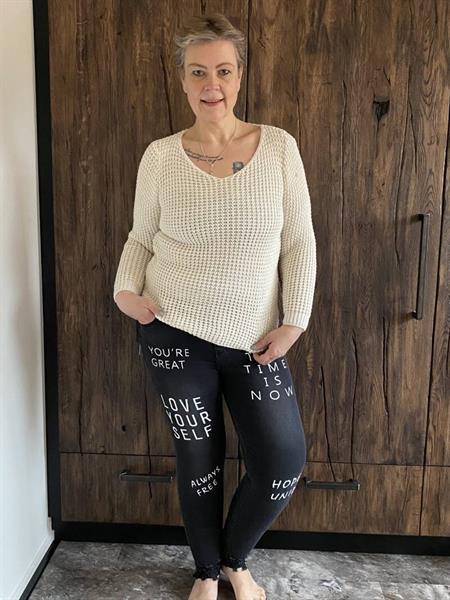 Miss RJ Jeans met Tekst, Zwart — 40 Kopen | Jurken en Rokken