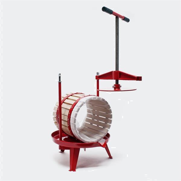 Grote foto spindelpers fruitpers wijnpers druivenpers hout 12 liter witgoed en apparatuur keukenmachines