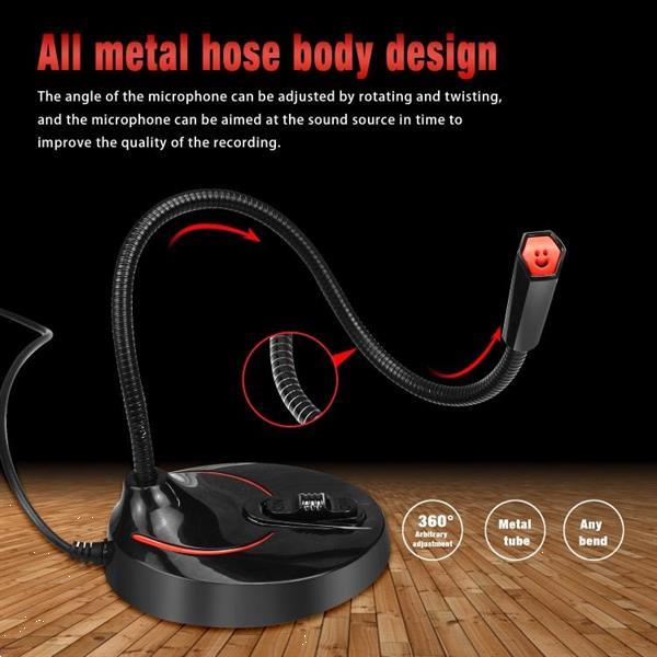 Grote foto hxsj f12 360 degrees bendable drive free usb computer microp muziek en instrumenten overige muziek en instrumenten