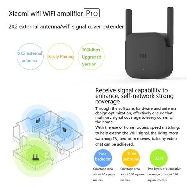 Grote foto original xiaomi mi wifi amplifier pro 300mbps wifi smart ext computers en software netwerkkaarten routers en switches