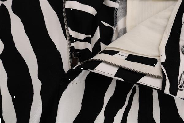 Grote foto dolce gabbana white black zebra cotton stretch slim pants kleding heren spijkerbroeken en jeans