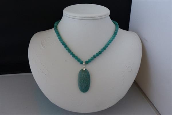 Grote foto amazoniet ketting sieraden tassen en uiterlijk kettingen
