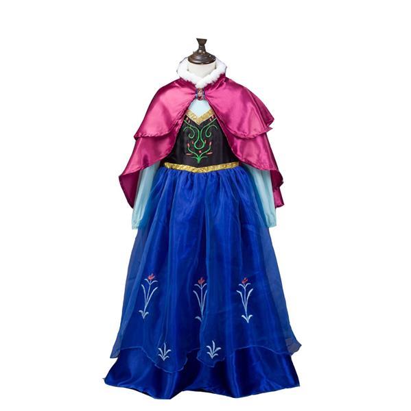 Grote foto aanbieding frozen anna jurk roze cape prinsessenjurk kleding dames verkleedkleding