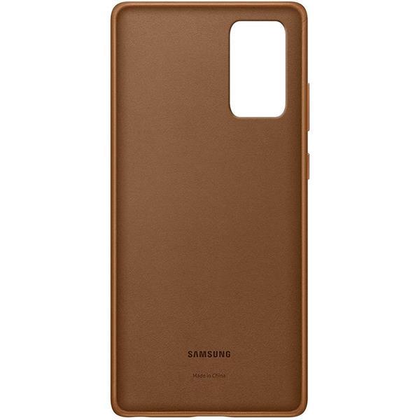 Grote foto samsung galaxy note 20 leather cover bruin telecommunicatie samsung