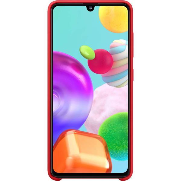 Grote foto samsung galaxy a41 silicone cover rood telecommunicatie samsung
