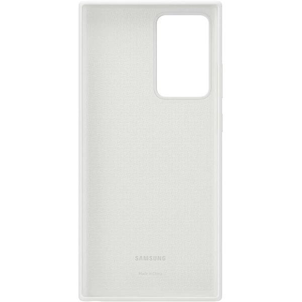 Grote foto samsung galaxy note 20 ultra silicone cover wit zilver telecommunicatie samsung