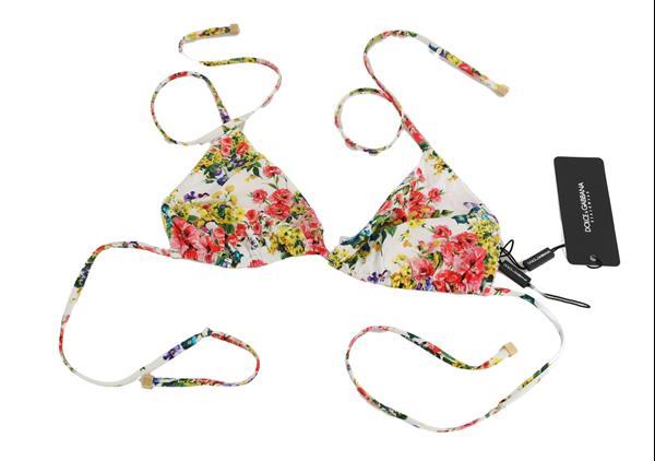 Grote foto dolce gabbana floral beachweare top bikini swimsuit it2 kleding dames badmode en zwemkleding