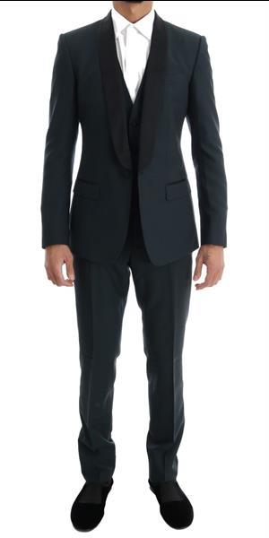 Grote foto dolce gabbana blue martini wool silk 3 piece suit it44 x kleding heren kostuums en colberts