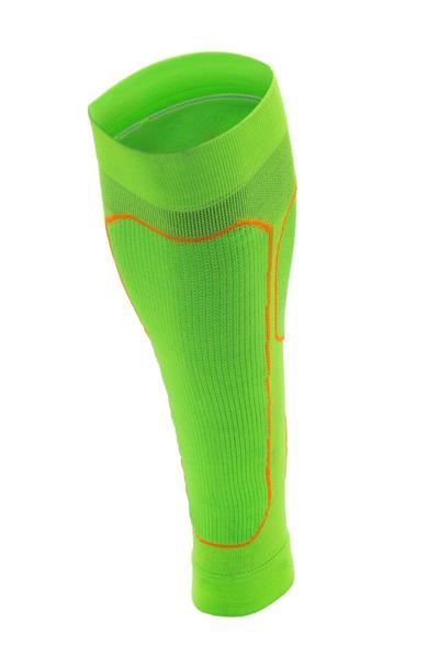 Grote foto compression calf sleeve protect green l kleding heren ondergoed