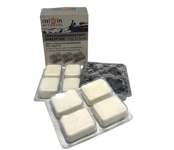 Grote foto origin outdoors brandstoftabletten 14 gram doosje 12 stuks caravans en kamperen overige caravans en kamperen