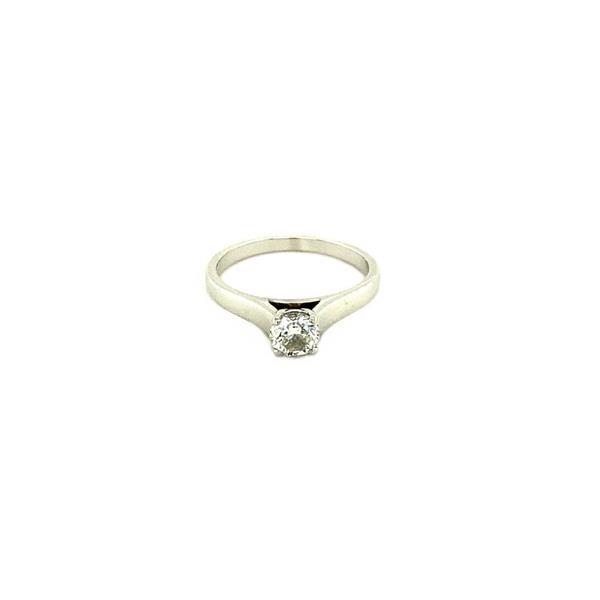 Grote foto witgouden solitair ring met diamant 0.50ct. 14 krt 2497.5 sieraden tassen en uiterlijk ringen voor haar